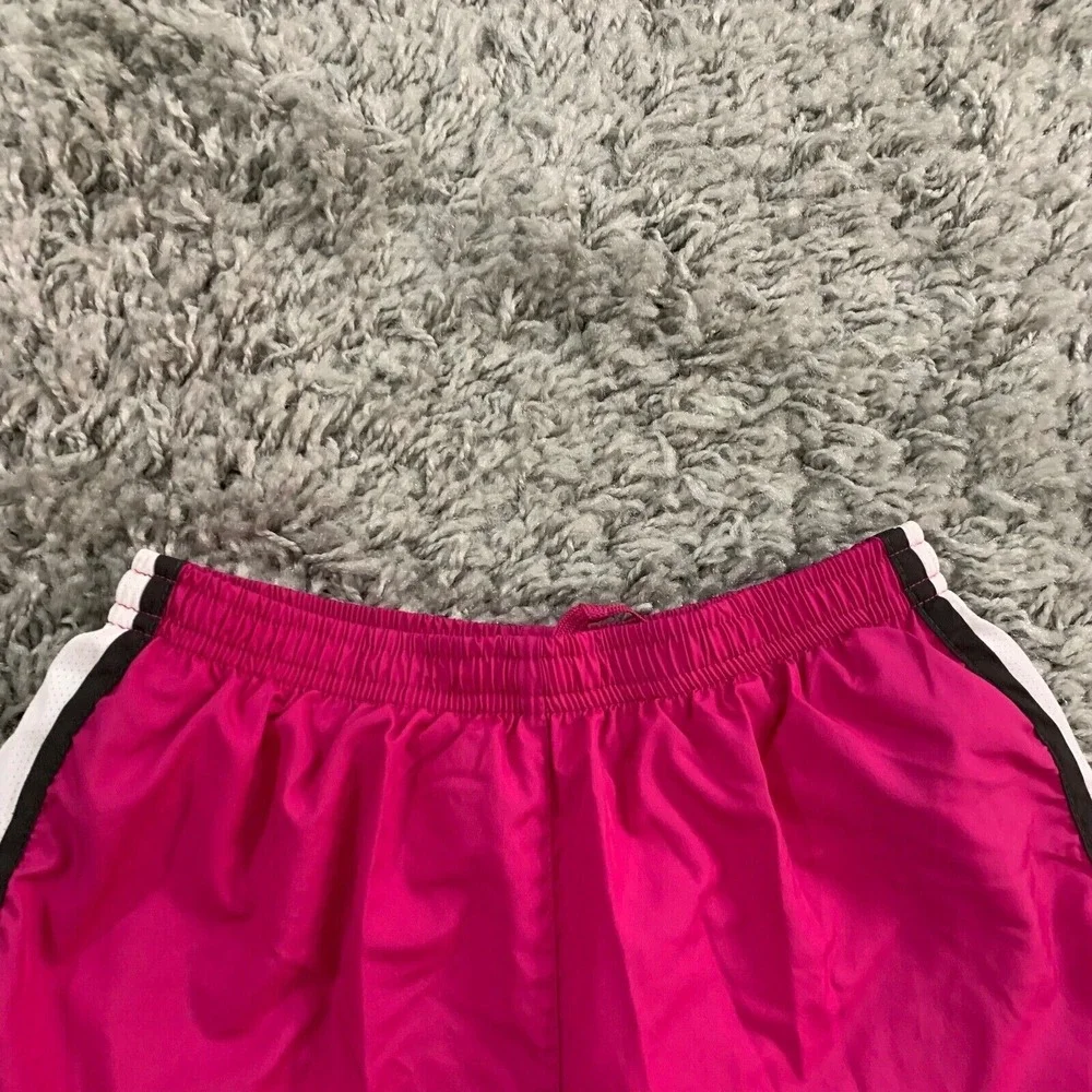 Nike Tempo Running Shorts Womens XS Pink White Black‎ Mesh Trim Athletic XS(0-2)